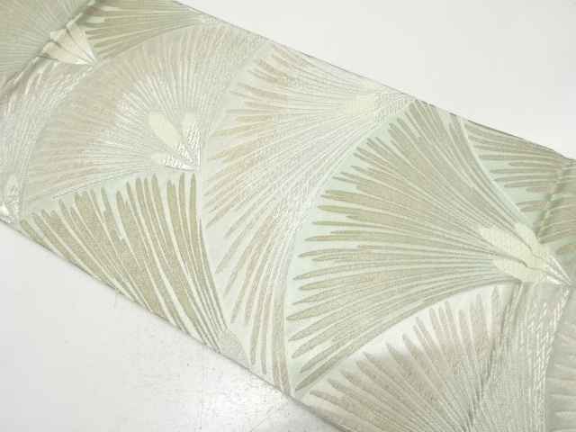 JAPANESE KIMONO / ANTIQUE FUKURO OBI / SILK / WOVEN YOUNG PINE